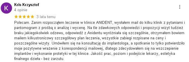 ANIDENT implanty opinie