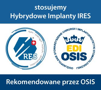 Stosujemy implanty hybrydowe iRES rekomendowane przez OSIS.